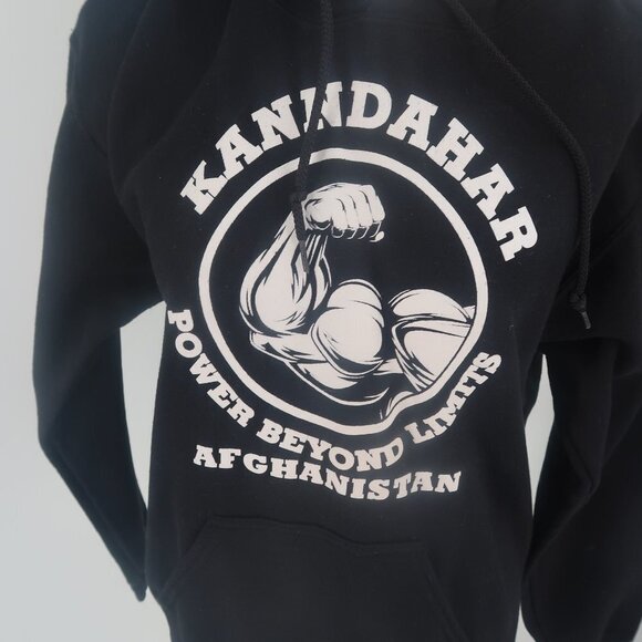 Kanndahar Afghanistan Power Beyond Limits Black Hoodie Size Small - Picture 2 of 6